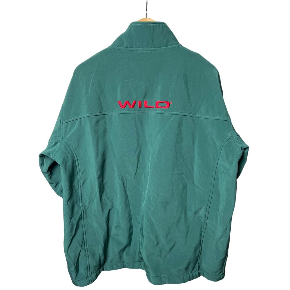 NHL Minnesota Wilds Hockey Green Zip Up Sweater Large |Minor Armpit Split - Picture 3 of 6